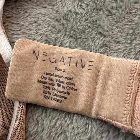 Negative Underwear Bra Lot of 3 Size 2 Mesh Sieve Triangle Wireless - Picture 5 of 8